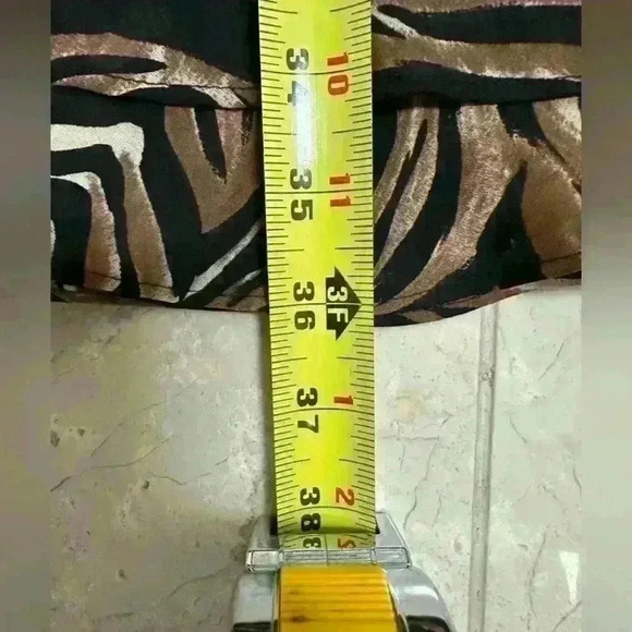 Nicole Studio New York Vintage Animal Print‎ Sheath Lined Layered Dress Sz 14 - Picture 7 of 9